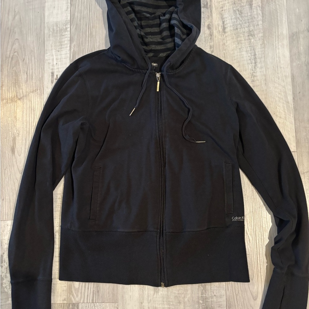 Calvin Klein Black‎ Zip-Up Hoodie